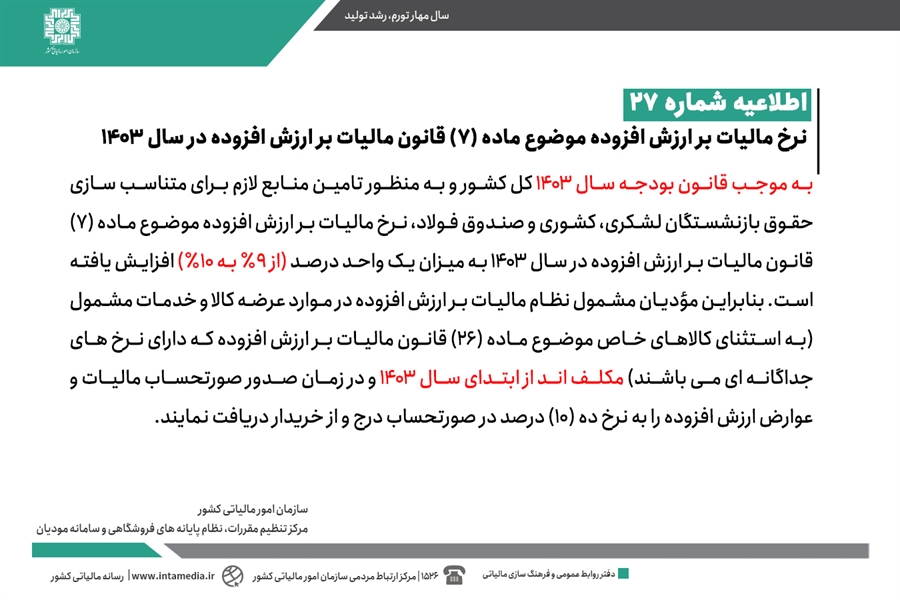 مالیات بر ارزش افزوده