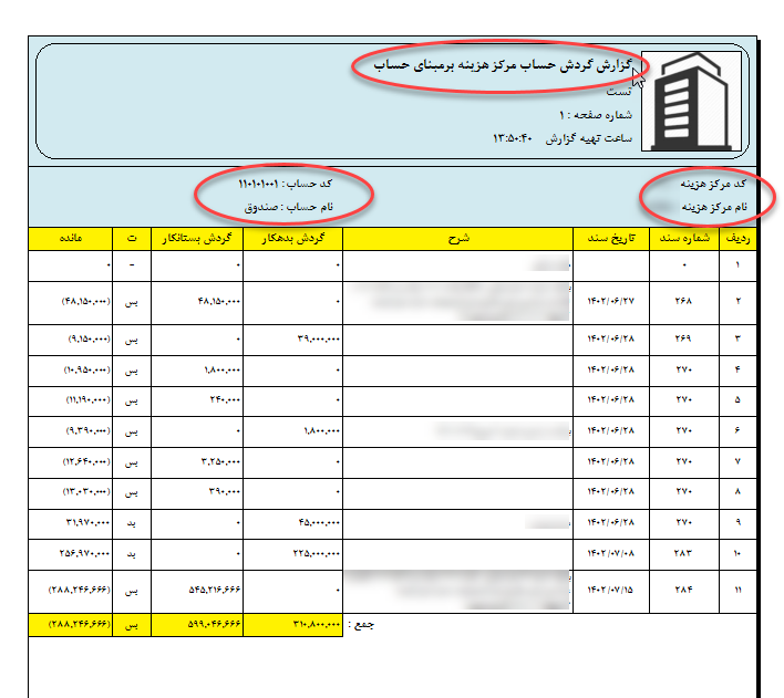 نرم افزار حسابداری